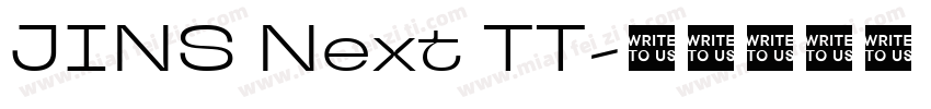 JINS Next TT字体转换